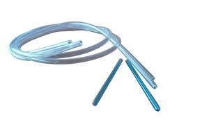 Filling needle and tubing for manual packaging